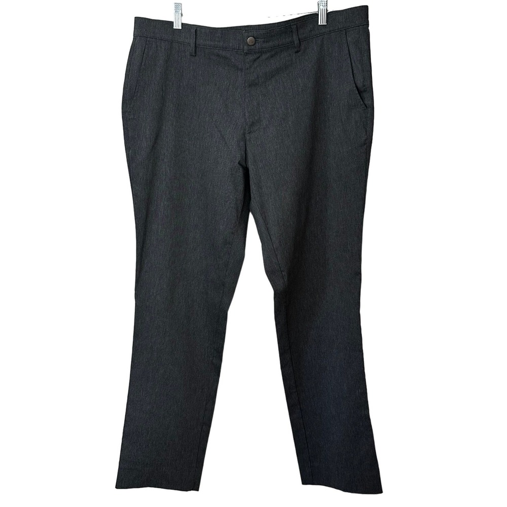Mizzen + Main Chino Pants Gray Mens Size 38 Tall Golf Straight Leg Sport Casual